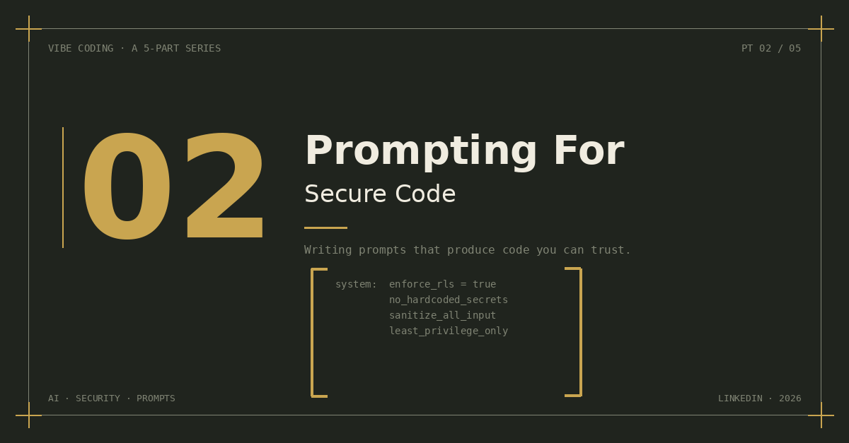 Illustration for Prompting For Secure Code — Part 2 of 5